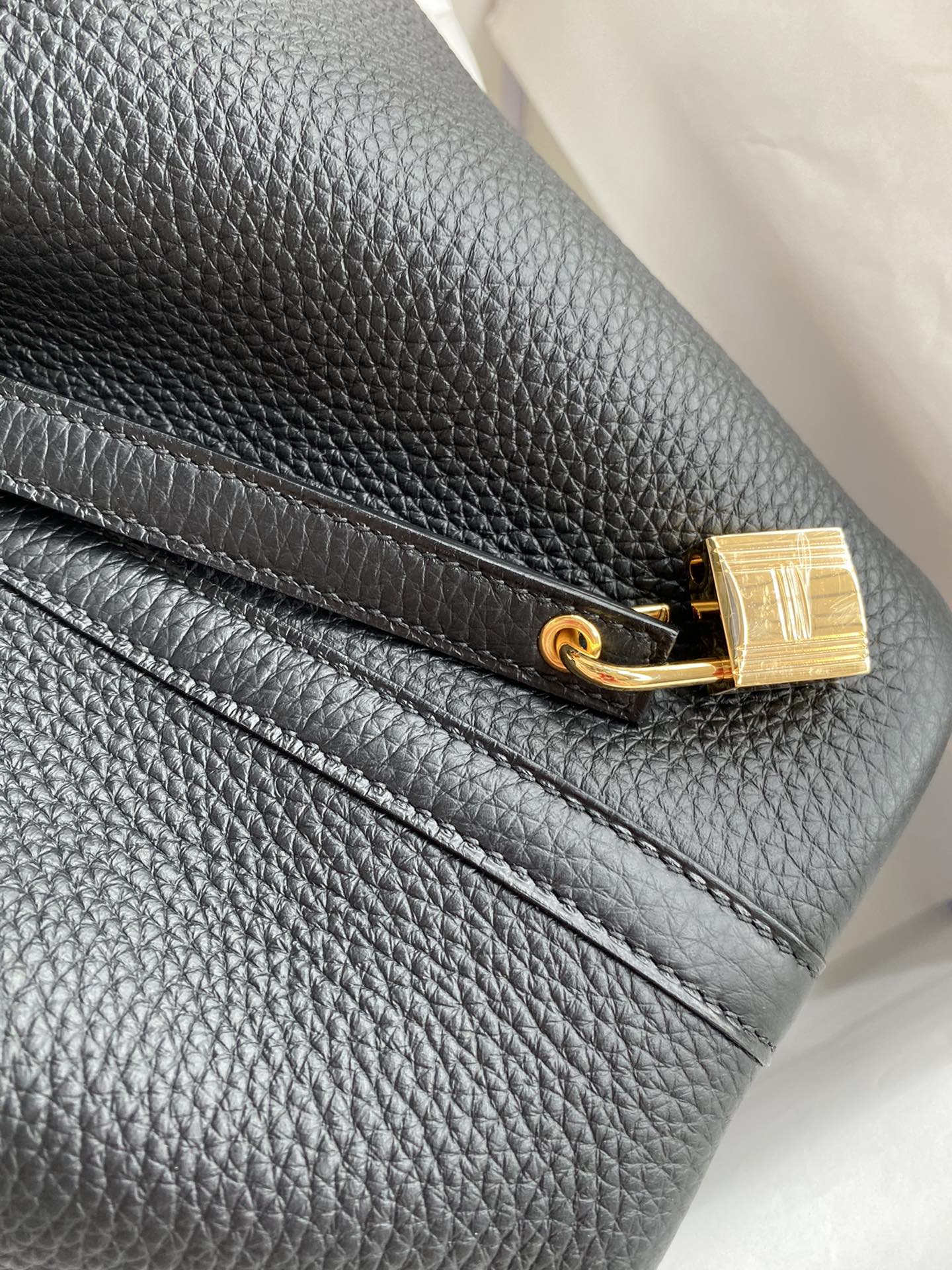 Hermes Picotin Lock 18 Bag In Black Clemence Leather